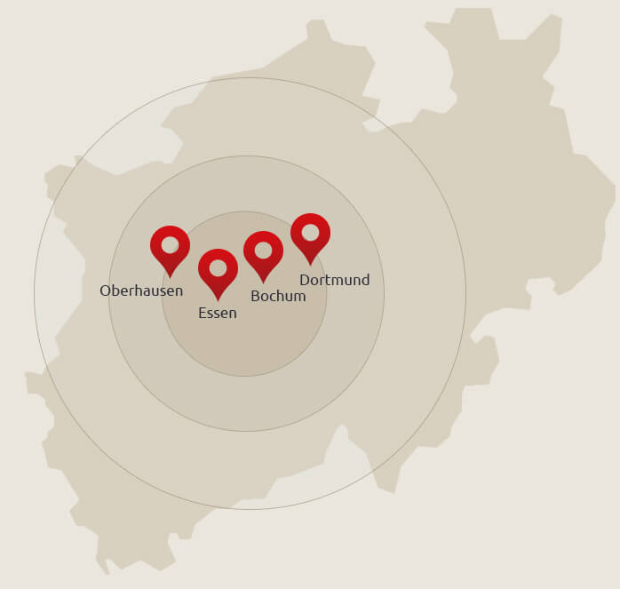 Standorte NRW